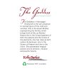 A picture of the back cover of the goddess book.