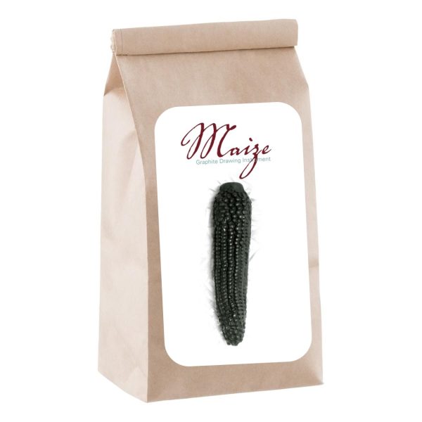 A bag of moise with a black plant in it